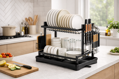Escurridor de Platos de Dos Niveles