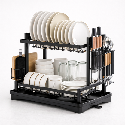 Escurridor de Platos de Dos Niveles